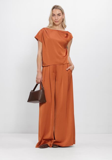 Oranje DANTE6 Tops & T-shirts DANTE6-ROAM SATIN DRAPEY TOP - large