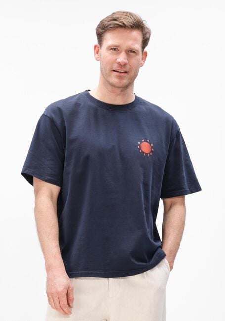 Donkerblauwe ANERKJENDT T-shirt KVILLADS SUN TEE - large