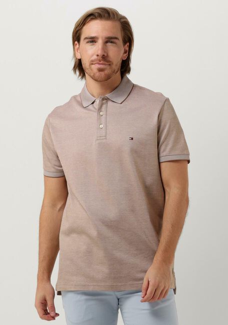 Khaki TOMMY HILFIGER Polo OXFORD LOGO COLLAR REG POLO - large