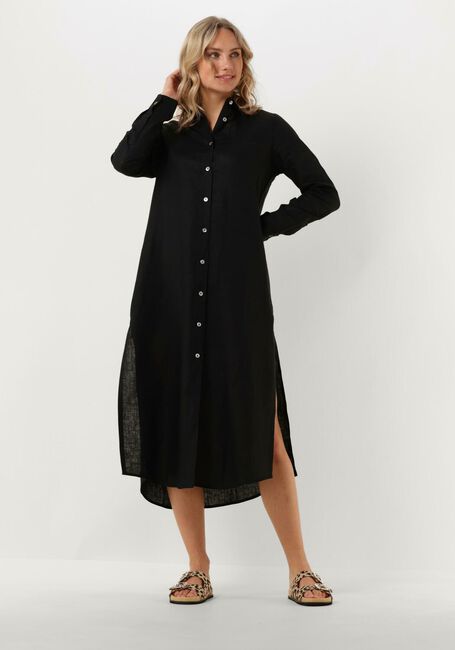 Zwarte RESORT FINEST Maxi jurk SHIRT DRESS - large