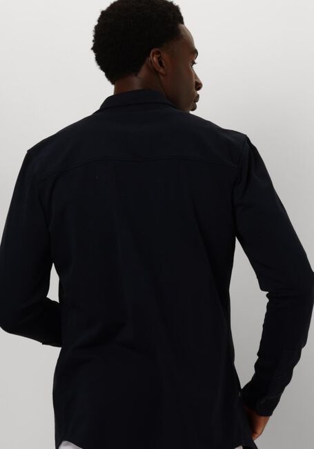 Donkerblauwe BUTCHER OF BLUE Overshirt FINN POCKET JERSEY SHIRT - large