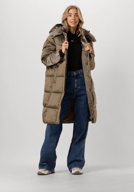 Groene CALVIN KLEIN Gewatteerde jas MONOLOGO ND SHINY LONG PUFFER - large