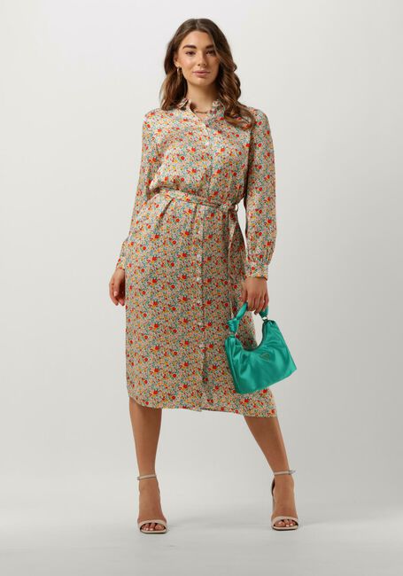 Zand OBJECT Midi jurk JABIN L/S SHIRT DRESS 126 - large