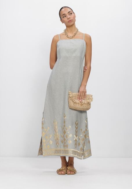 Lichtblauwe GREEK ARCHAIC KORI Maxi jurk S26K-2043211 - large