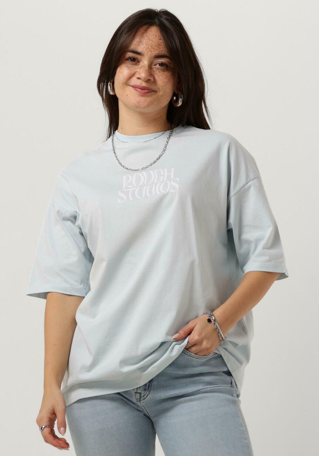 ROUGH STUDIOS Dames Tops & T-shirts Tubi Tee Lichtblauw