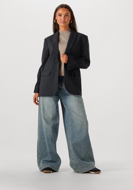 Donkerblauwe SUMMUM Wide jeans WIDE LEG JEANS VINTAGE COTON TWILL - large