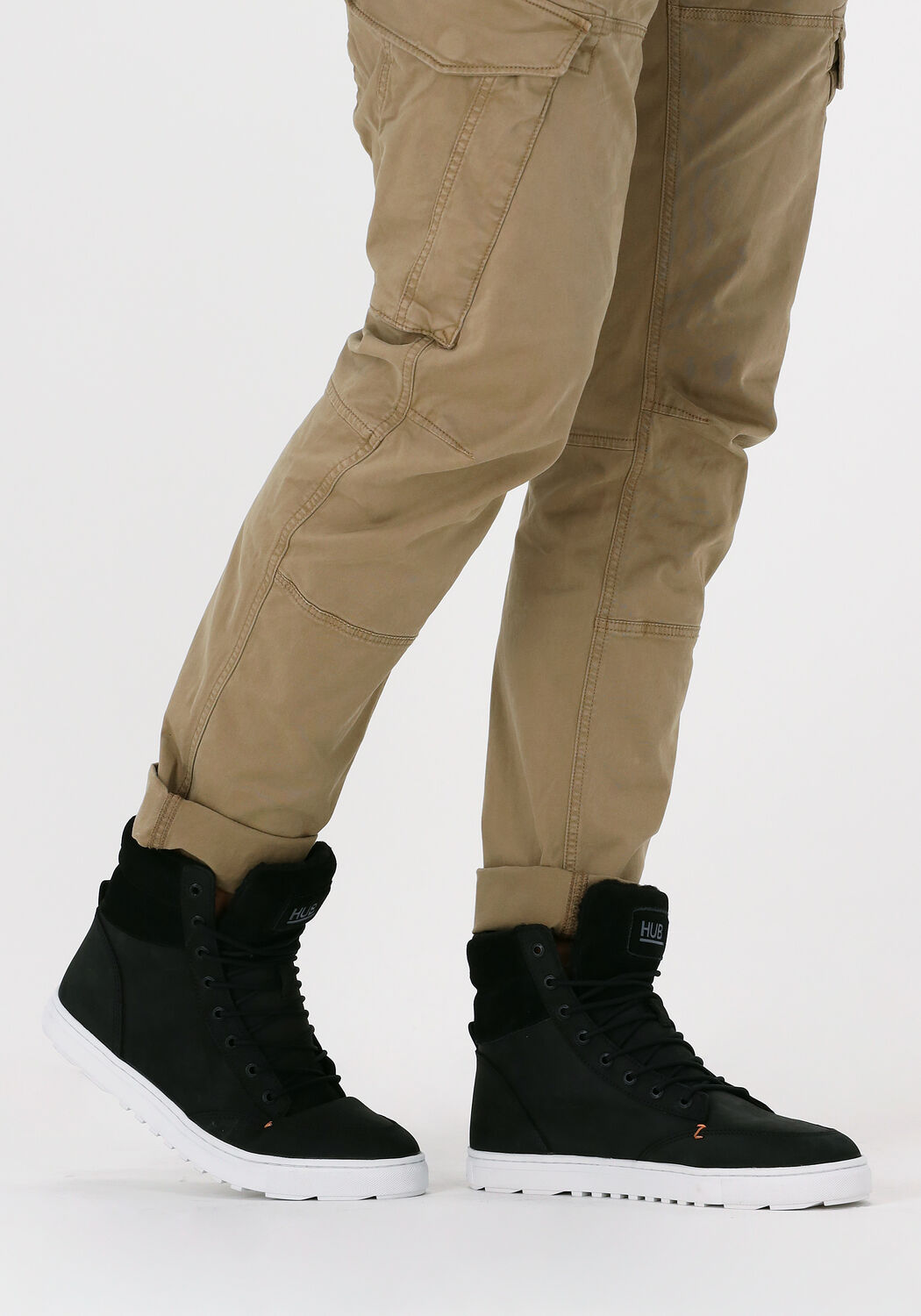 Zwarte HUB Veterboots DUBLIN - large