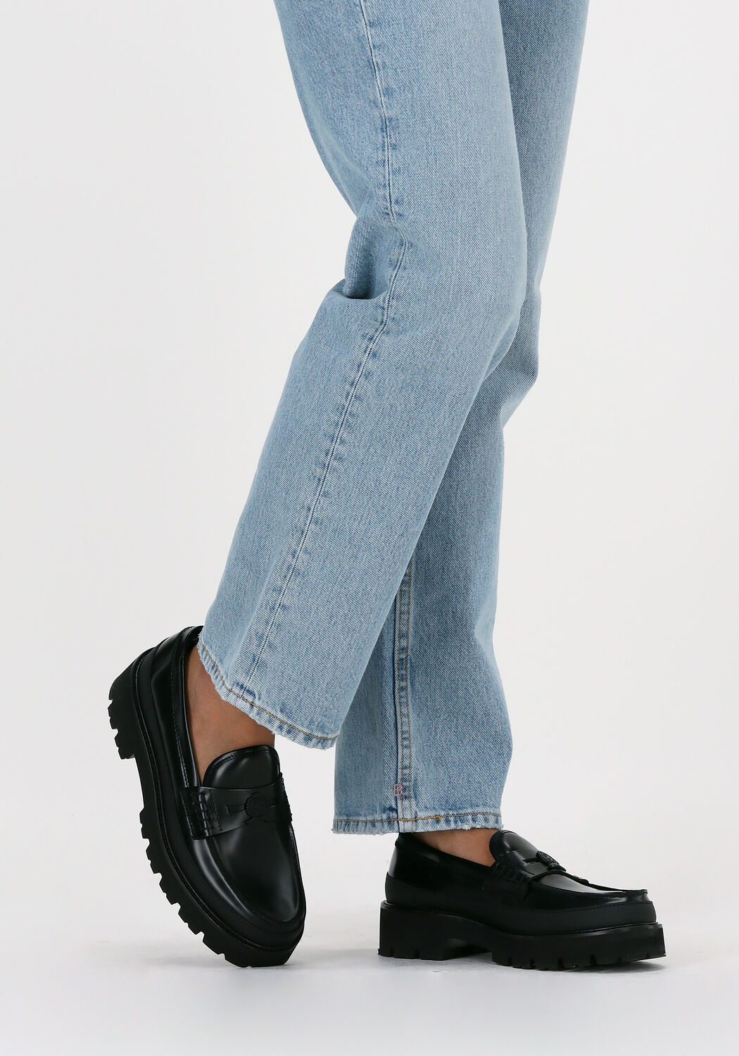 Zwarte TOMMY HILFIGER Loafers THL CHUNKY LOAFER | Omoda