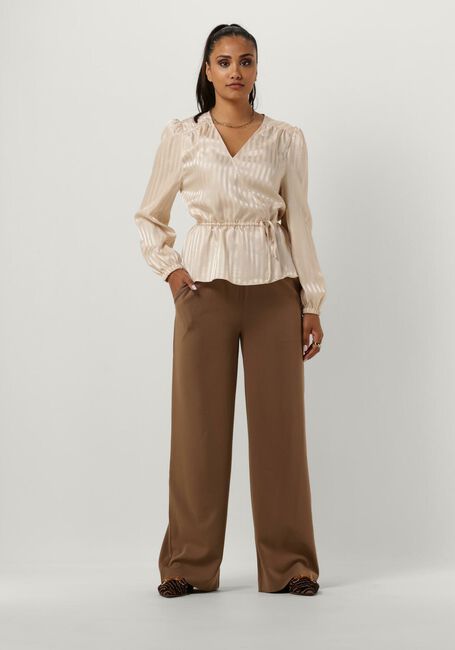 Bruine ANOTHER LABEL Wijde broek IZZY PANTS - large