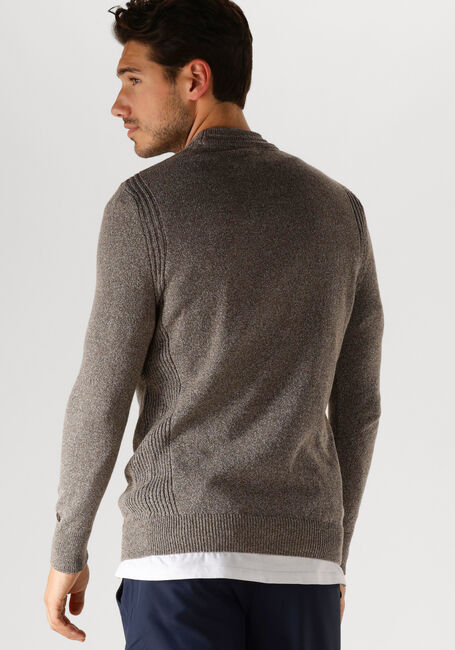 Bruine CAST IRON Trui MOCK NECK REGULAR FIT COTTON MIX - large