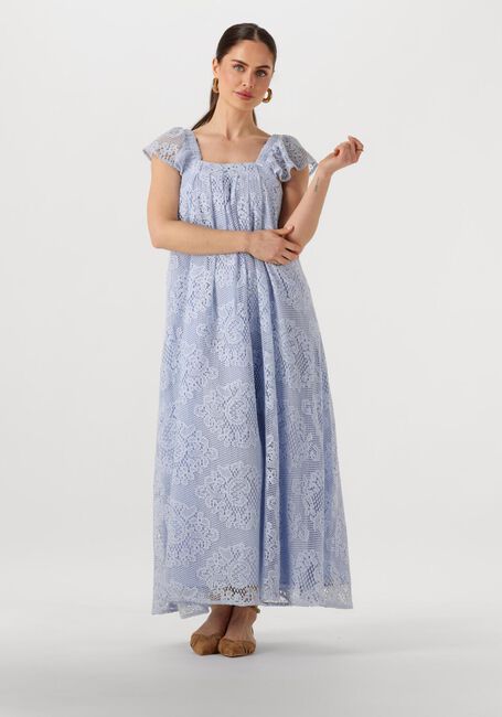 Lichtblauwe LOLLYS LAUNDRY Maxi jurk MILANLL MIDI DRESS SL - large