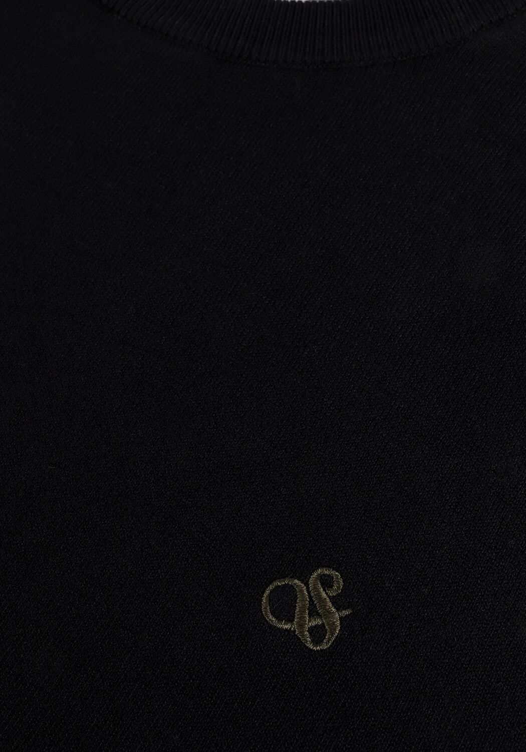 Zwarte SCOTCH & SODA Trui CLASSIC CREWNECK PULLOVER - large