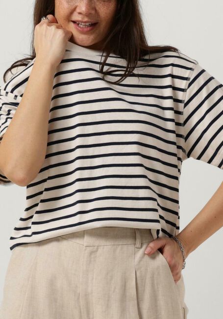 Blauwe ENVII T-shirt ENKULLA SS STRIPE 5310 - large