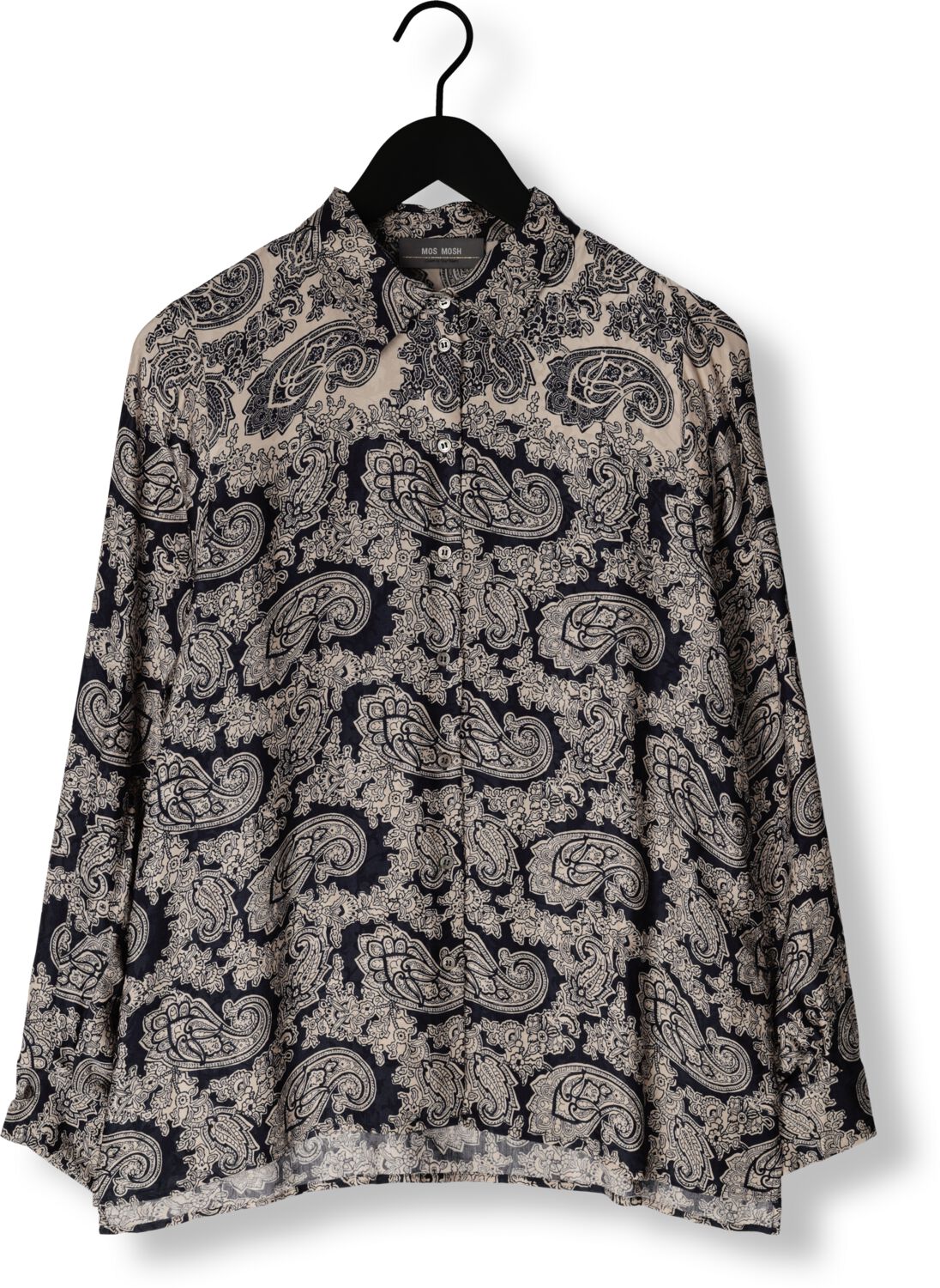 MOS MOSH Dames Blouses Eike Invert Shirt Blauw