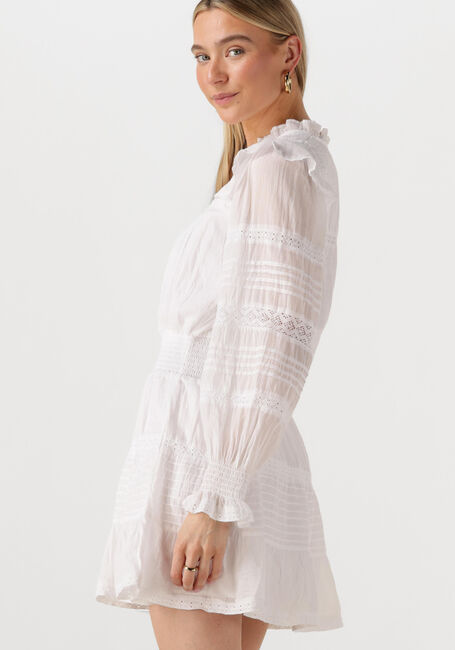 Gebroken wit NEO NOIR Mini jurk ARAN S VOILE DRESS - large
