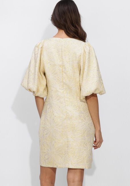 Creme NOTRE-V Mini jurk NV-HENDERIKA BROCADE DRESS - large