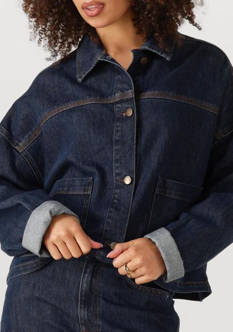 Donkerblauwe MY ESSENTIAL WARDROBE Spijkerjas MWMALLE 139 DECO DENIM JACKET - large