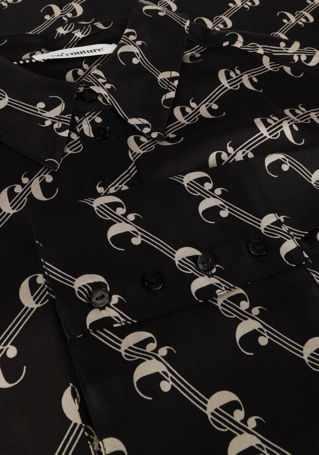 Zwarte CO'COUTURE Blouses LOGO OVERSIZED SHIRT - large