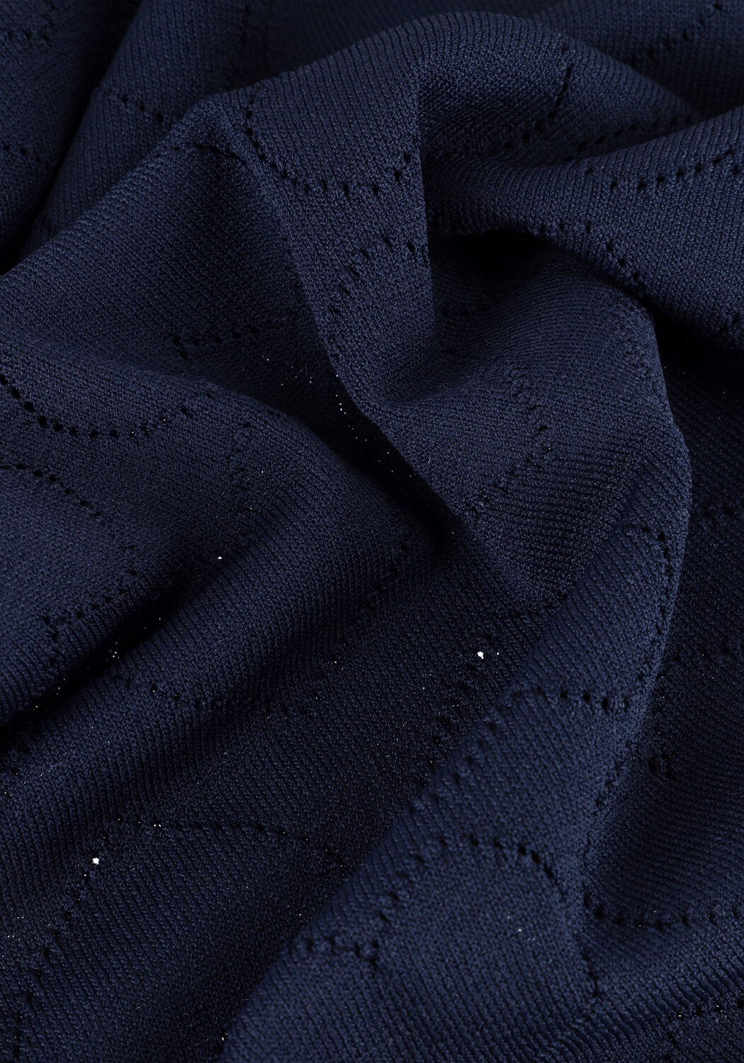 Donkerblauwe JANSEN AMSTERDAM Top JUDITH TOP JK 136 SHORT SLEEVE - large