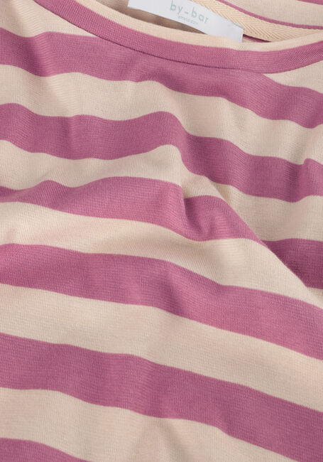 Roze BY-BAR T-shirt THELMA BIG V STRIPE TOP Roze BY-BAR T-shirt THELMA BIG V STRIPE TOP - large