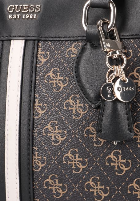 Bruine GUESS Schoudertas REA HIGH SOCIETY SATCHEL Bruine GUESS Schoudertas REA HIGH SOCIETY SATCHEL