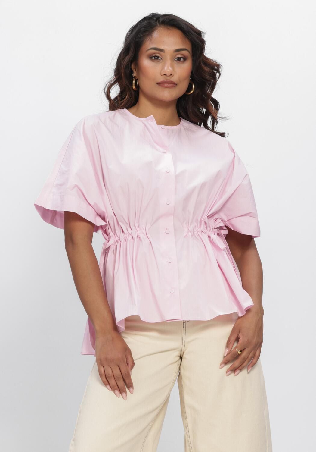 Roze Y.A.S. Blouses YASKATTA SS SHIRT - large