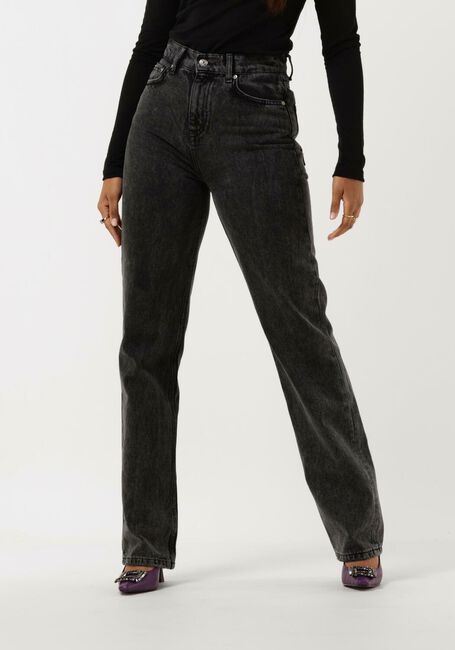 Zwarte COLOURFUL REBEL Straight leg jeans JONES MID RISE STRAIGHT LEG DENIM PANTS - large