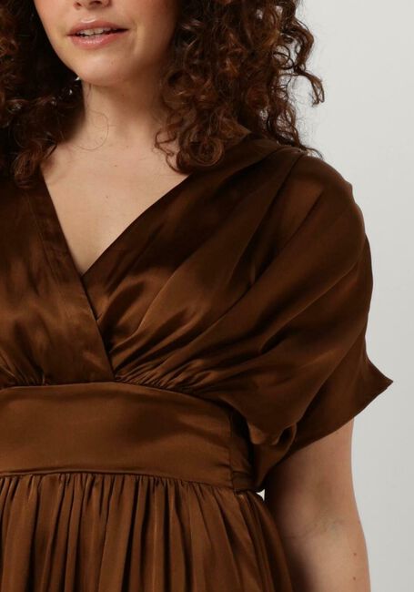 Bruine SEMICOUTURE Maxi jurk BLONDIE - large