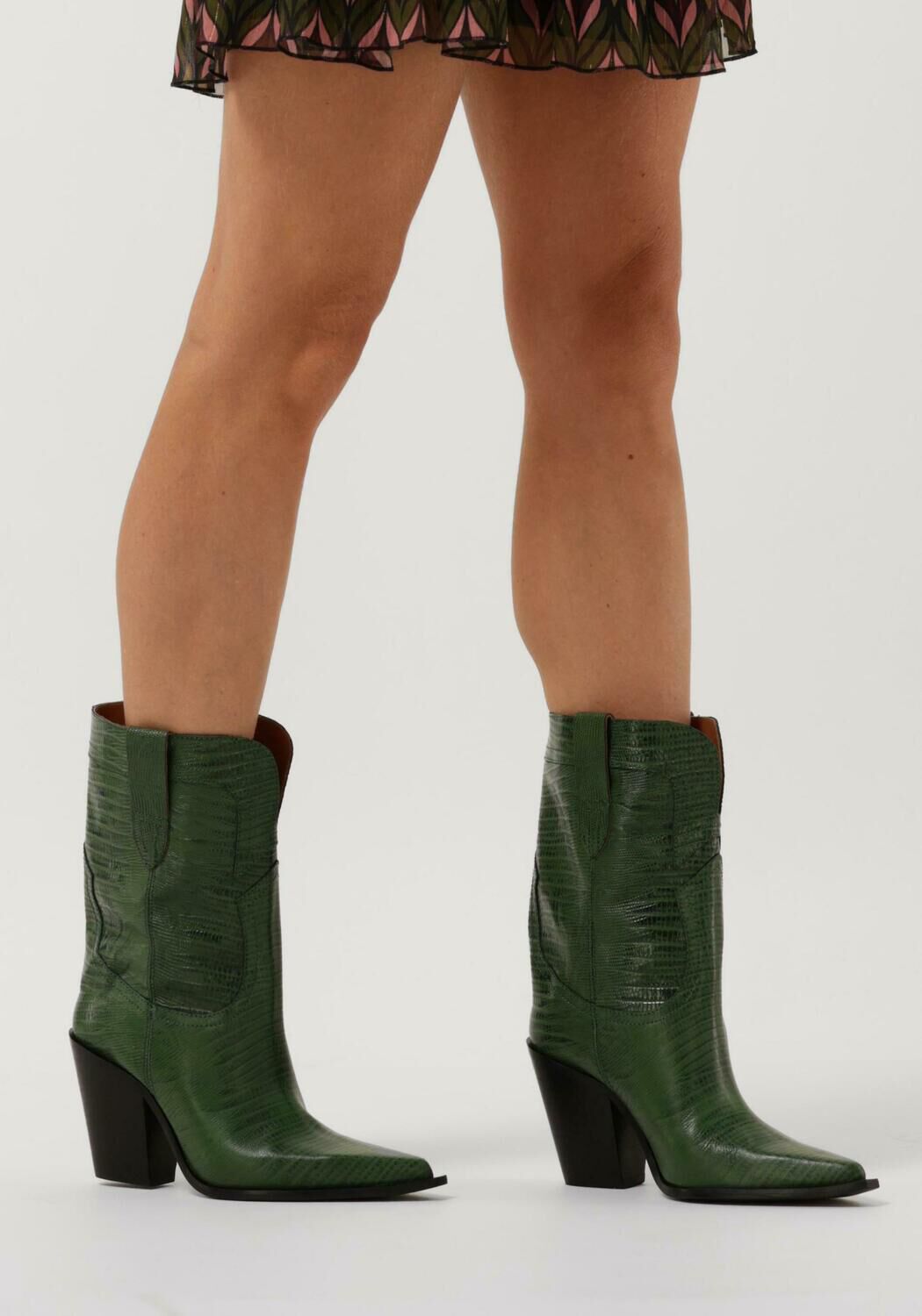 Groene TORAL Cowboylaarzen HELGA Omoda