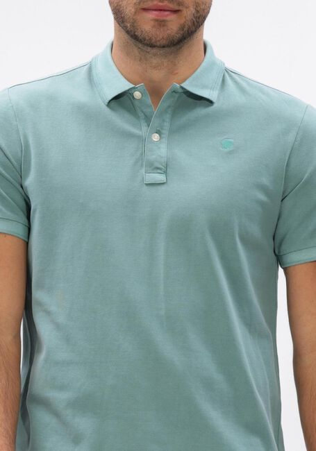 Blauwe G-STAR RAW Polo DUNDA OVERDYED SLIM POLO S\S - large