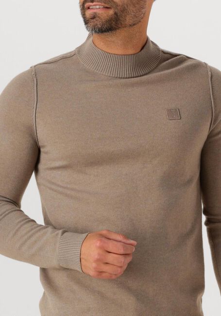 Camel BUTCHER OF BLUE Trui CLIFDEN MOCK - large