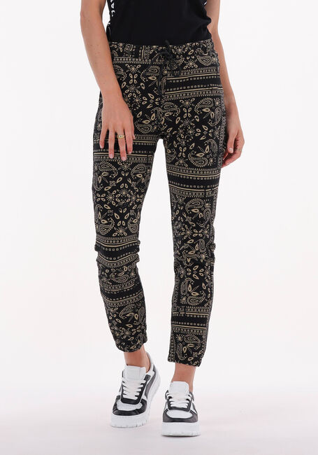 Zwarte 10DAYS Joggingbroek CROPPED JOGGER PAISLEY - large