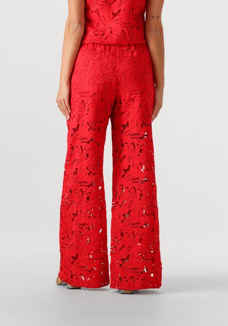 Rode POM AMSTERDAM Wijde broek PANTS LACE BLOOM RED - large