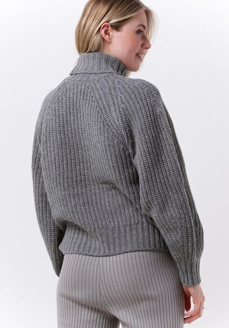 Grijze ESMÉ STUDIOS Coltrui HOPE ROLL NECK LOOSE KNIT - large