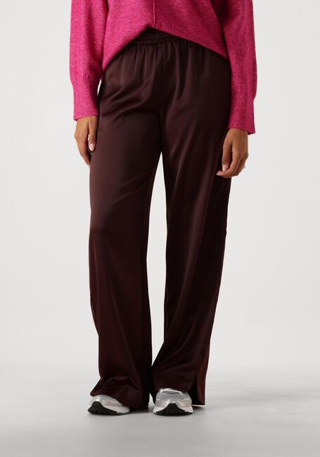 Bruine Y.A.S. Wijde broek YASPELANA HW PANT - large