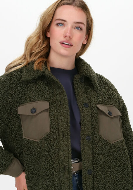 Groene JUST FEMALE Jack COSMO SHIRT JACKET - large