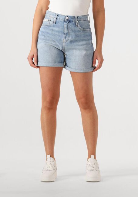 Lichtblauwe CALVIN KLEIN Shorts MOM SHORT - large
