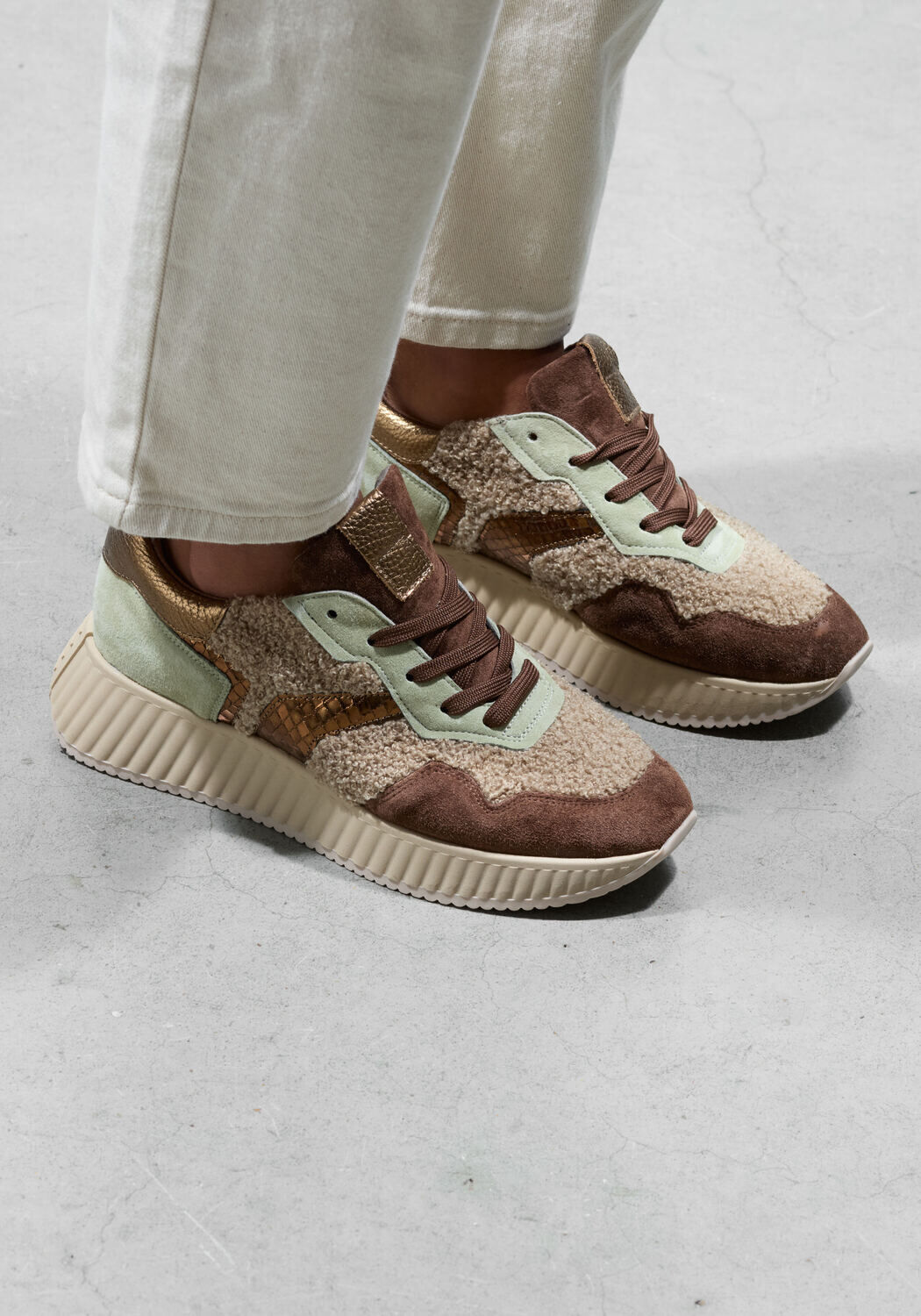 Bruine SOFTWAVES Lage sneakers 8.95.05 - large