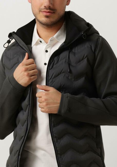 Lichtgrijze CAST IRON Jack ZIP JACKET INTERLOCK - large