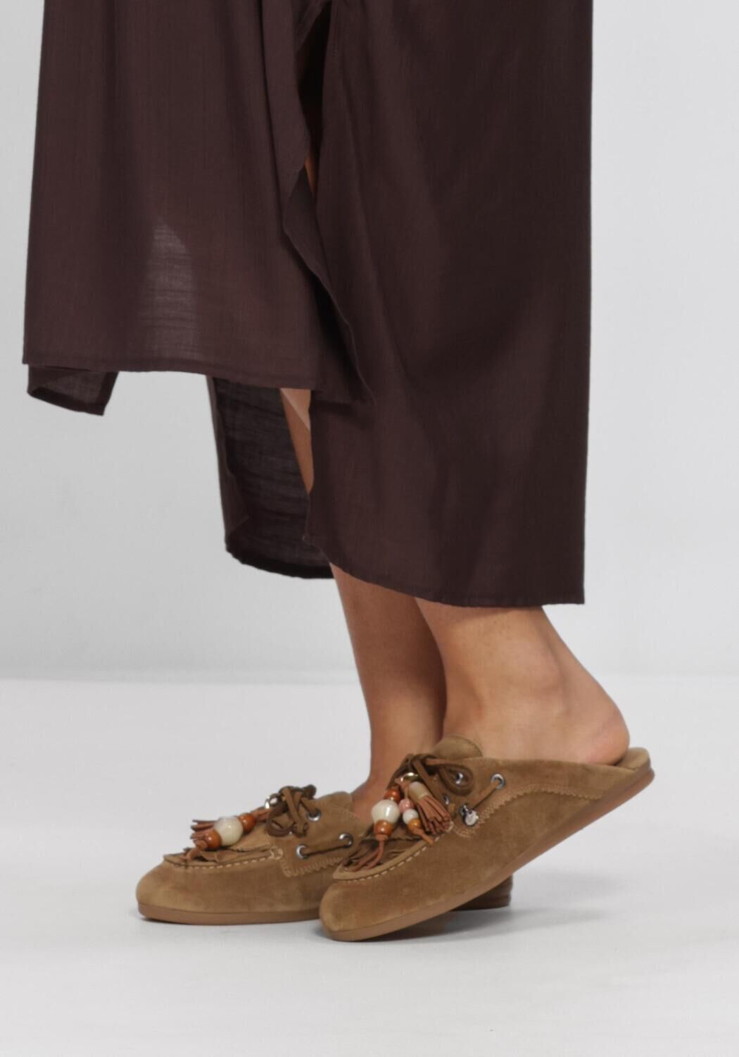 Cognac VIA VAI Loafers JUNE RHEA - large