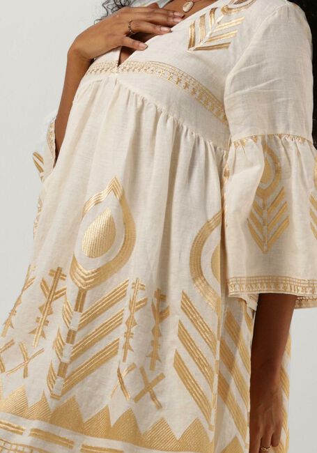 Ecru GREEK ARCHAIC KORI Mini jurk 230559 - large