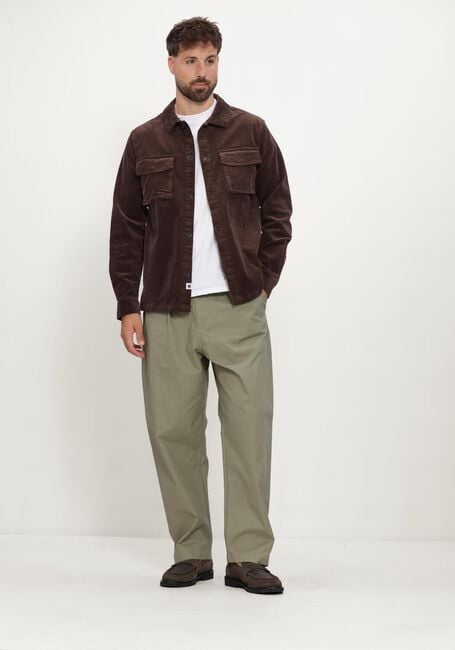 Bruine ANERKJENDT Overshirt OSCAR CORD OVERSHIRT - large