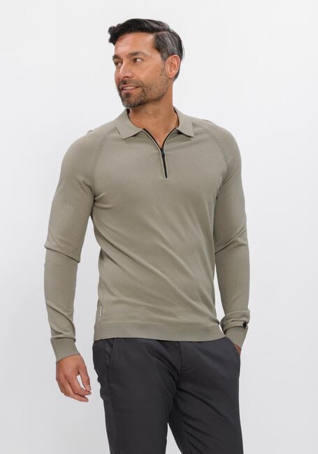 Olijf CAST IRON Polo REGULAR FIT VISCOSE BLEND - large