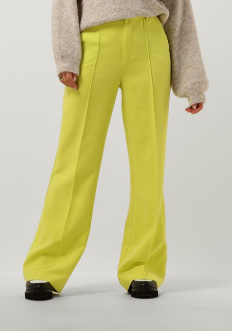 Gele COLOURFUL REBEL Pantalon RUS UNI STRAIGHT PANTS - large