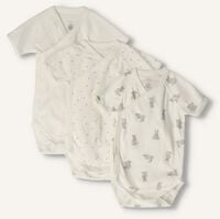 Witte PETIT BATEAU Rompers 3 BODIES NAISS MC Witte PETIT BATEAU Rompers 3 BODIES NAISS MC - medium