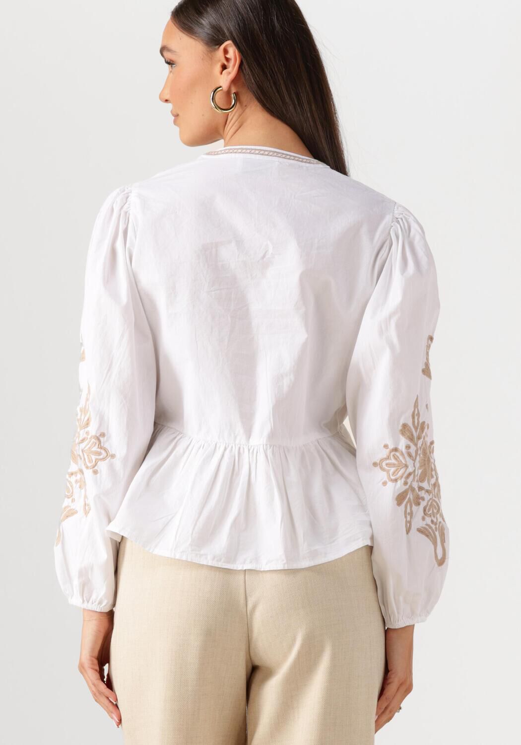 NEO NOIR Dames Blouses Ginia Emb Blouse Wit