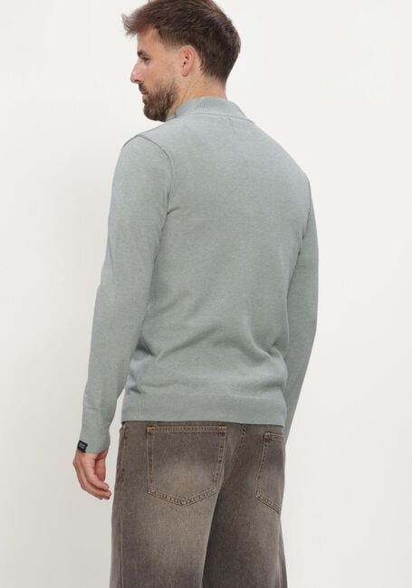 Groene BUTCHER OF BLUE Trui CLIFDEN HALFZIP - large