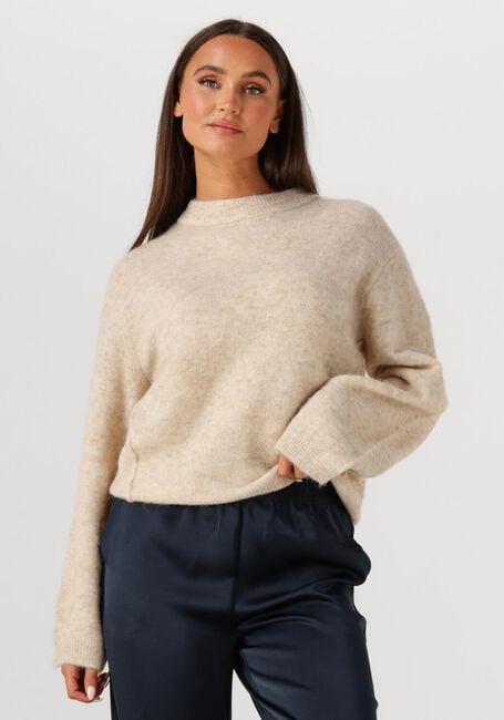 Beige SECOND FEMALE Trui BEATE KNIT O-NECK - large
