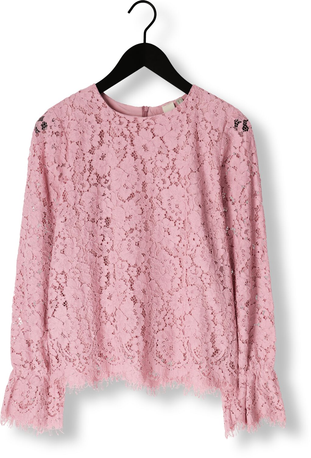 Y.A.S. Dames Tops & T-shirts Yasperla Ls Lace Top S. Noos Roze