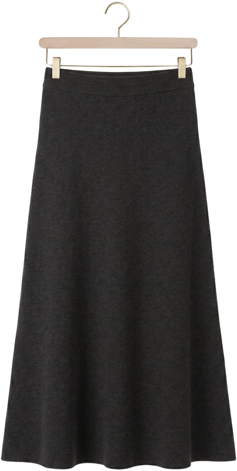 KNIT-TED Dames Rokken Veerle Skirt Donkergrijs